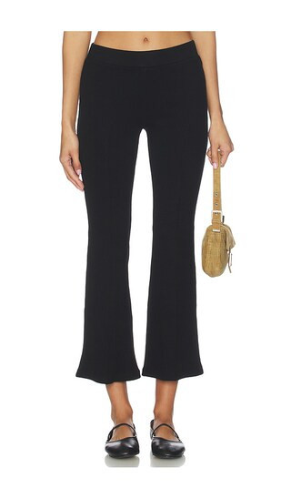 DONNI. The Rib Kick Flare in Black. - size M | Revolve Clothing (Global)