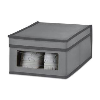 ARM & HAMMER:Arm and Hammer 13.77 in. x 9.84 in. 1-Pair Gray PVC Underbed Shoe Storage-48117 - Th... | The Home Depot