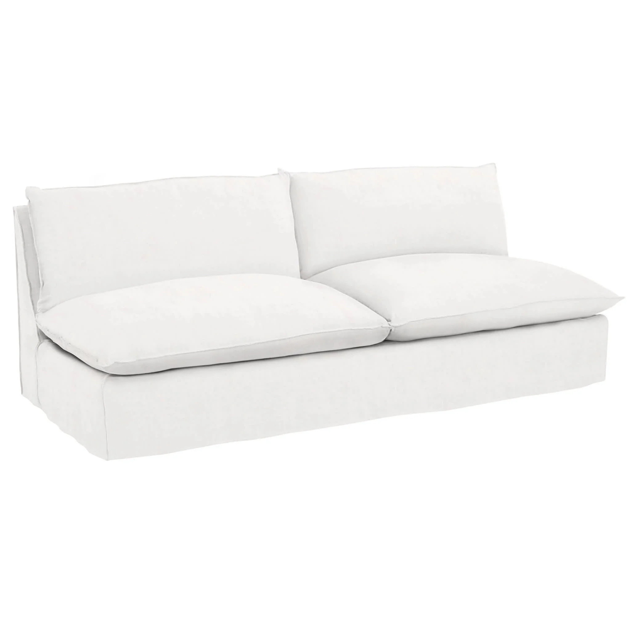 White Hollingsworth Slipcovered Sofa | Annie Selke