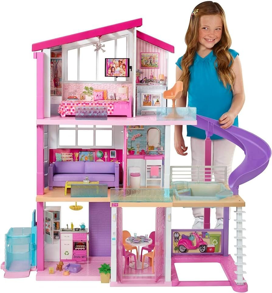 Barbie Dreamhouse, Doll House Playset with 70+ Accessories Including Transforming Furniture, Elev... | Amazon (US)