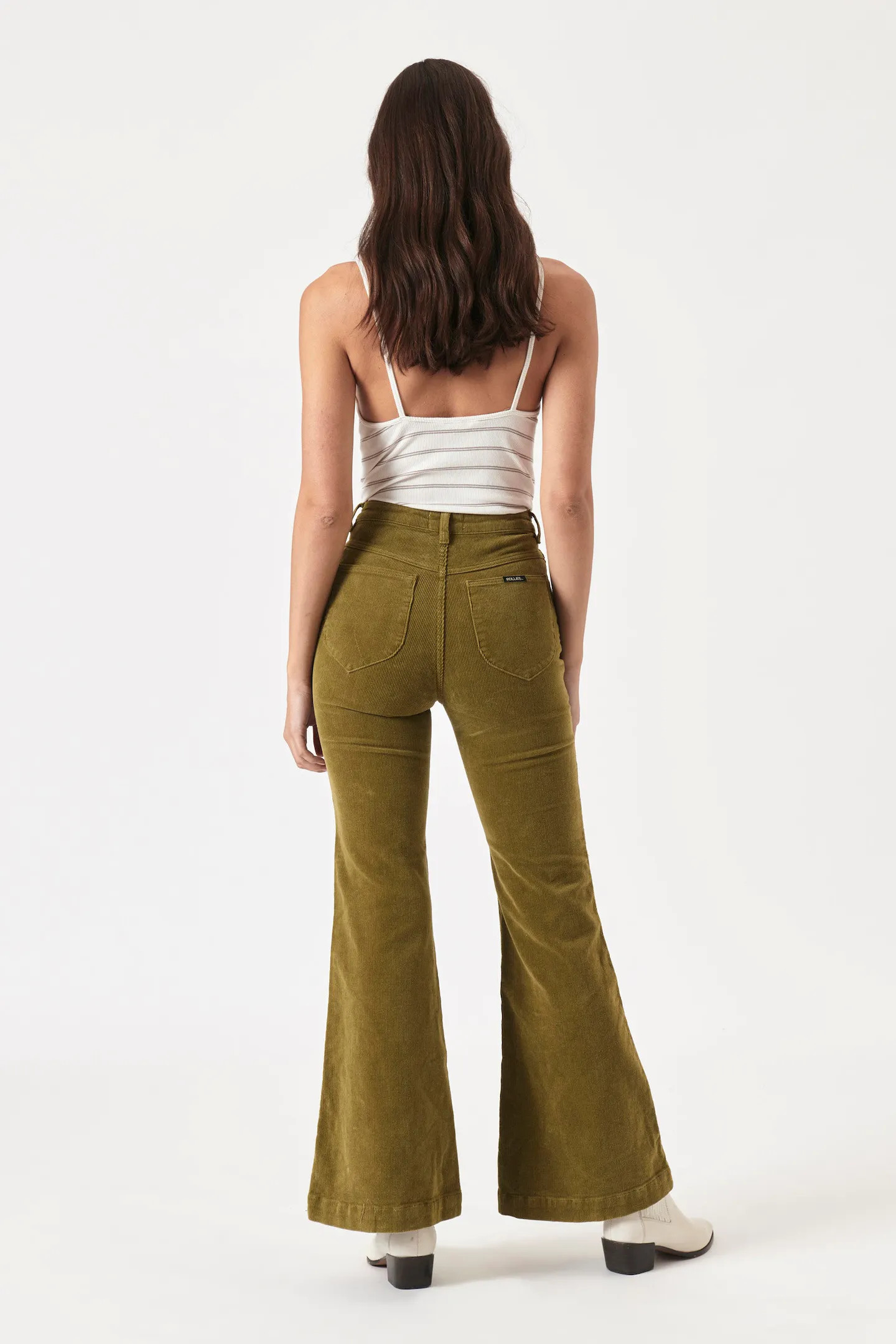 Eastcoast Flare - Army Green Cord | Rolla's Jeans APAC
