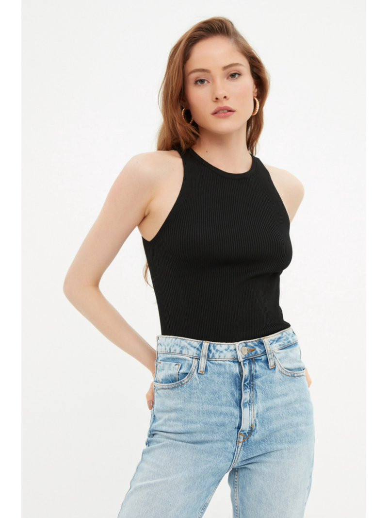 Trendyol Women  Regular Fit Basic Crew Neck Woven Blouse | Walmart (US)