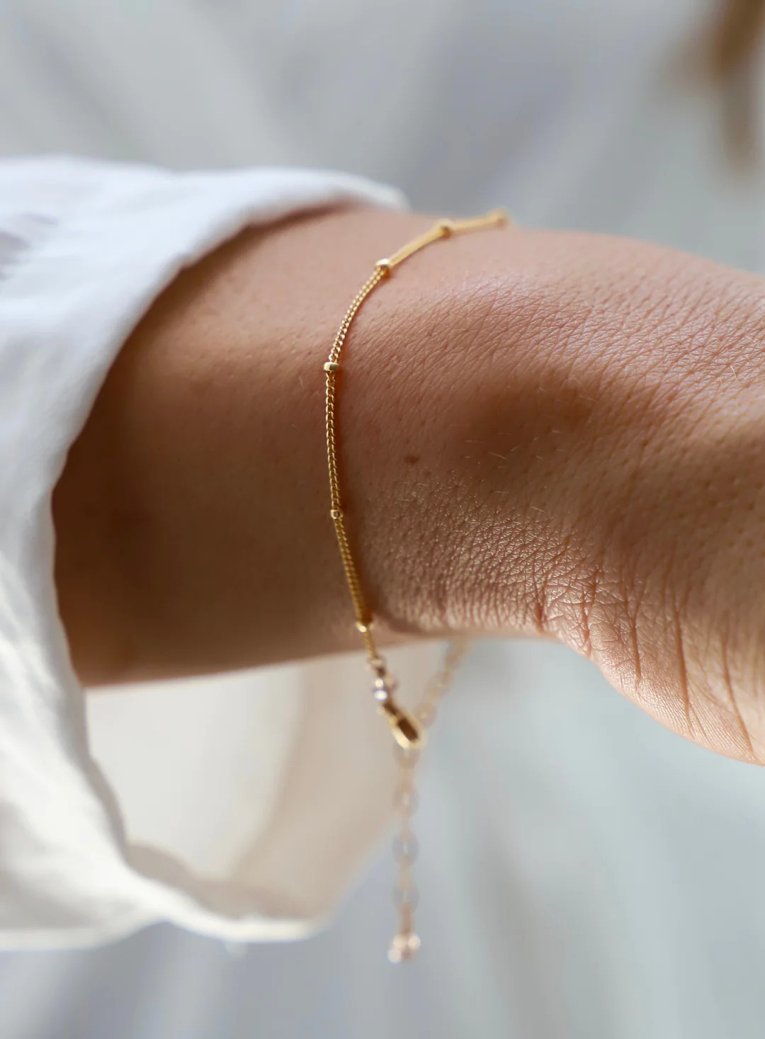 DELICATE BALL CHAIN BRACELET | Katie Waltman Jewelry