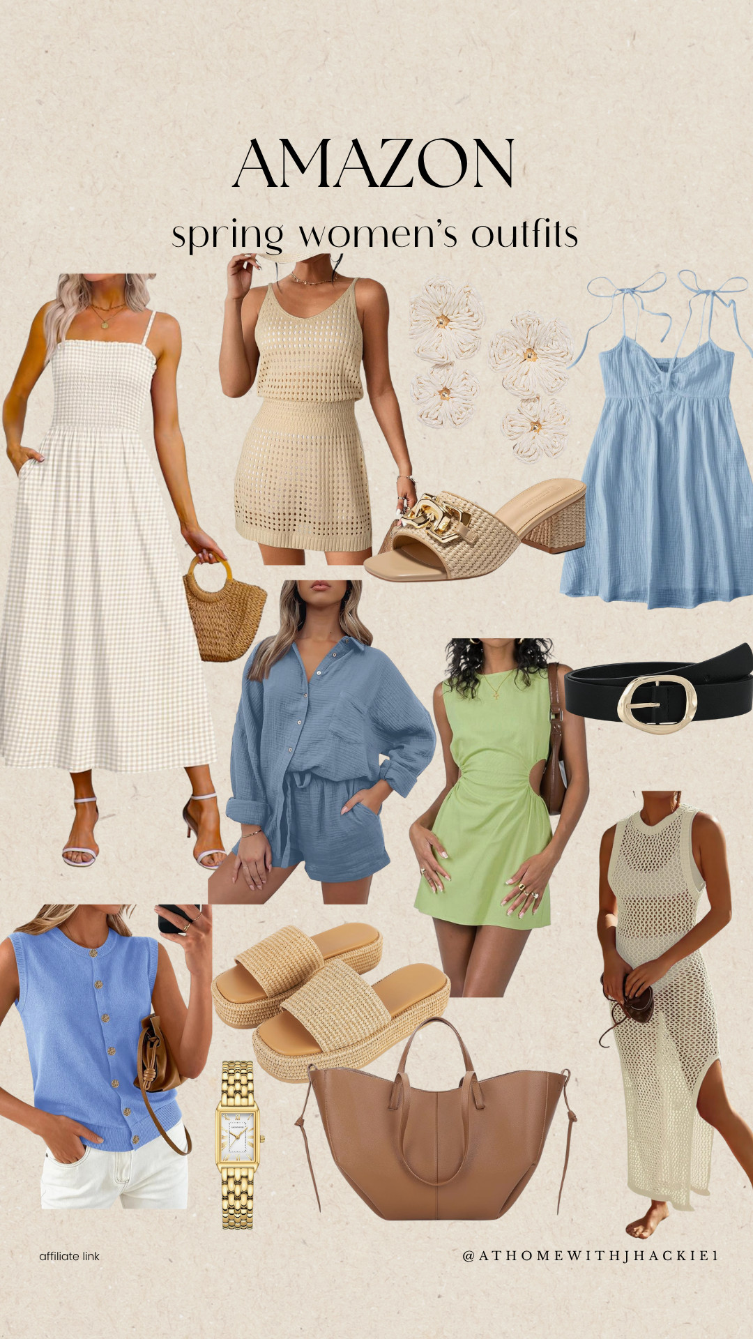 Amazon spring outfits, women’s spring fashion, amazon dresses summer, neutral summer outfit ideas, casual chic outfits women, linen dress outfit, blue summer dress outfit, green dress outfit, woven sandals outfit, everyday outfit inspiration, amazon fashion finds 2026, vacation outfit ideas women, affordable trendy outfits, coastal summer style 

 

#LTKPetite #LTKBeauty #LTKTravel