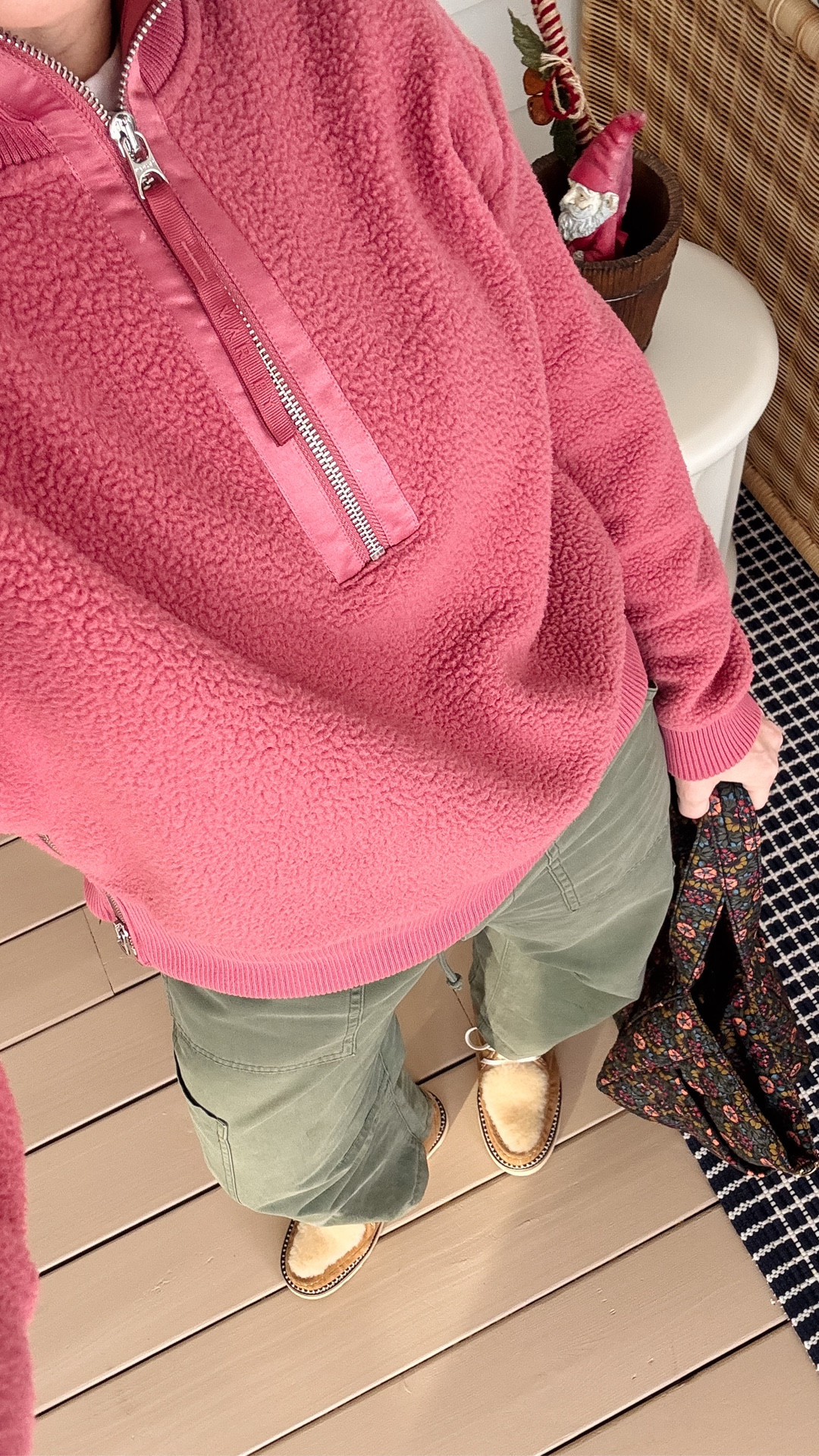 code Alpinewinter25 at Varley, wearing a size small, Pistola drawstring pants wearing my regular size, 5'3", Madewell white tee is a favorite, wearing my regular size small, EBY underwear size up to a Medium, Pepper Bra, Freda Salvador Boots are a Christmas gift to myself & so fun ~ have also styled them with these Agolde jeans, true to size, also love the Brooke rain resistant style, Heaven Mayhem earrings, Merit Lip color in Sunday, Clare V tote on heavy rotation ~ xo, Claire

#LTKootd #LTKSeasonal #LTKOver40