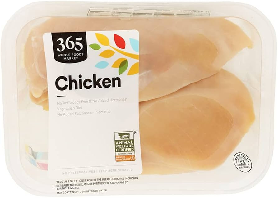 365 by Whole Foods Market Boneless Skinless Chicken Breast | Amazon (US)