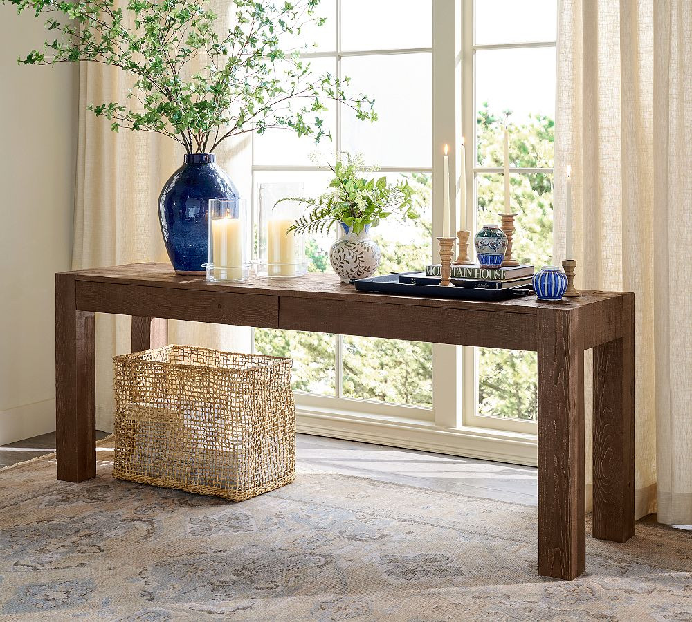 Rockport Reclaimed Wood Console Desk (80") | Pottery Barn (US)