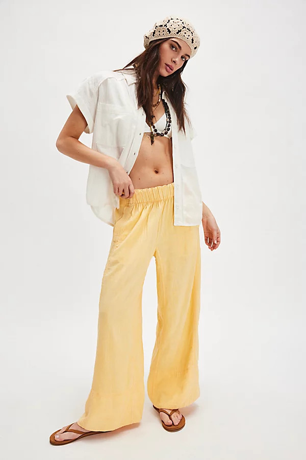 Day's End Linen Pull-On Pants | Free People (Global - UK&FR Excluded)