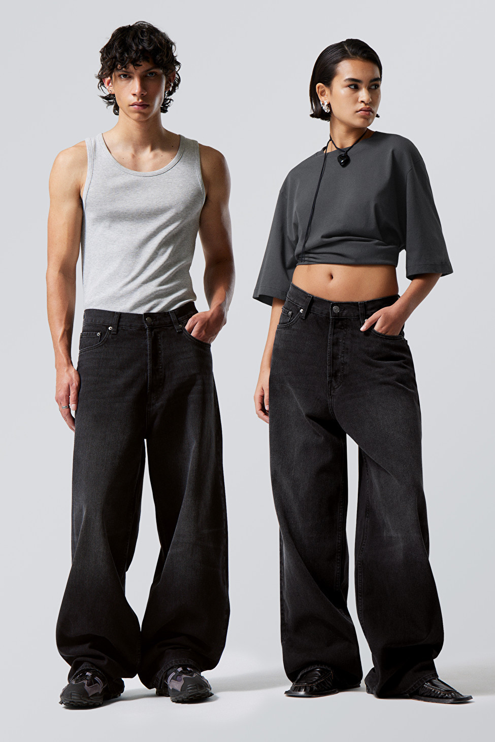 Lockere Baggy-Jeans Astro | Weekday