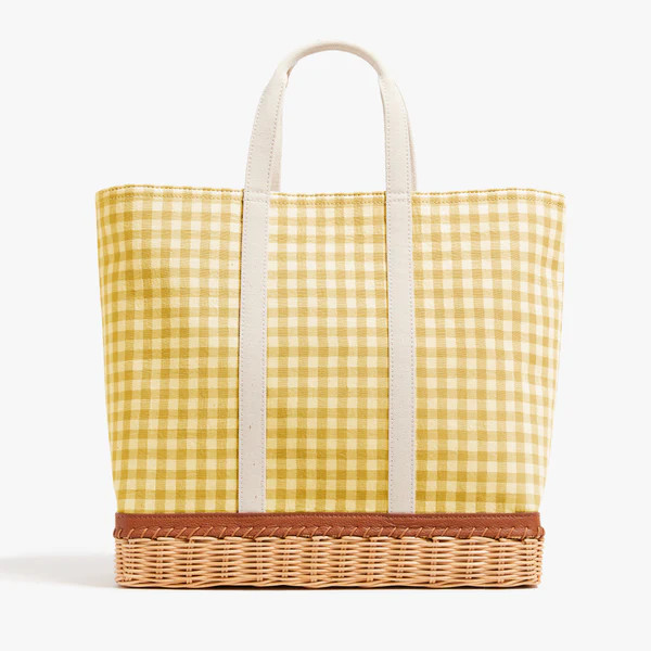 The Gardner Tote Gingham Marigold | Pamela Munson
