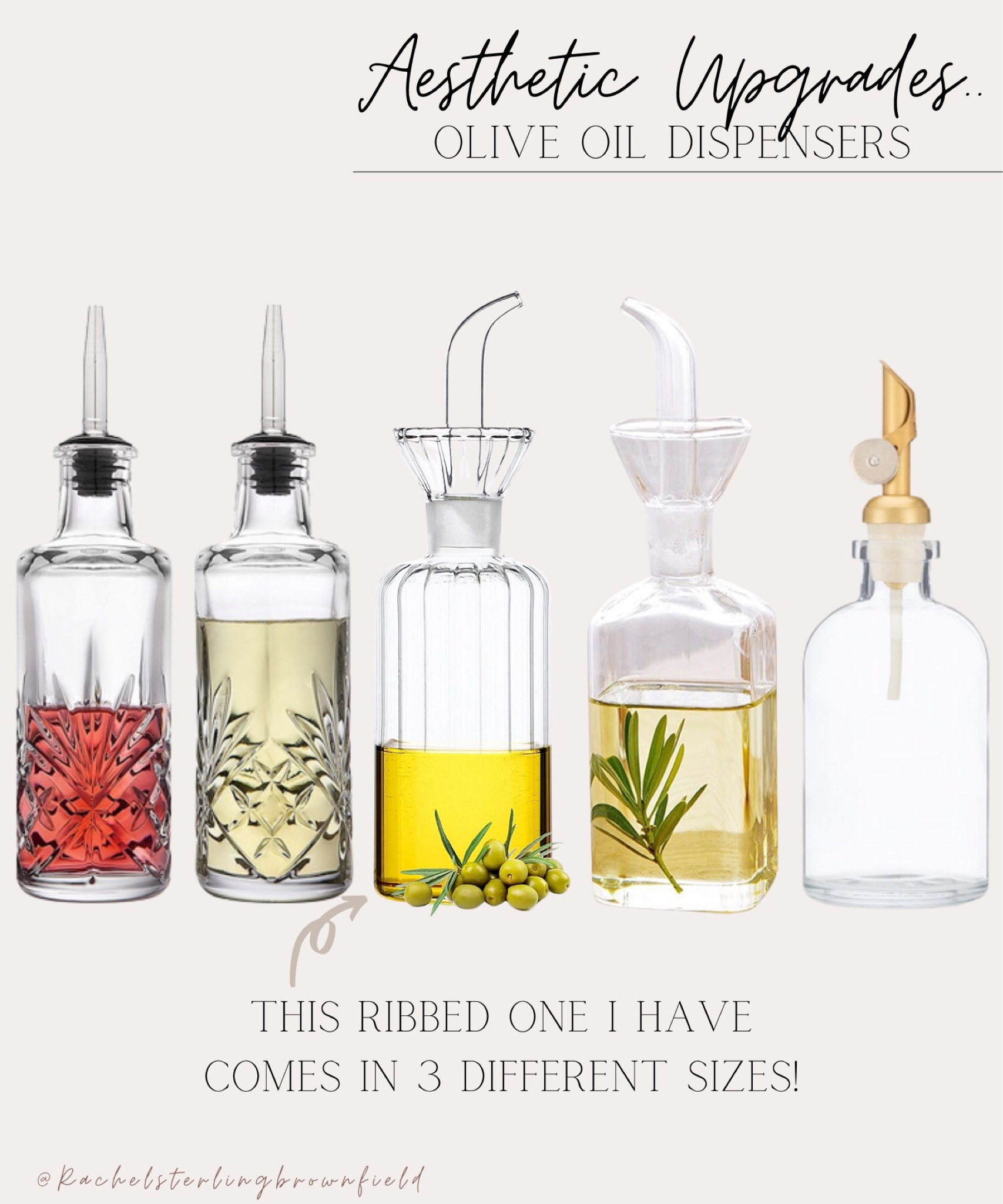 Olive oil dispenser. Kitchen upgrades. Amazon finds. Glass. Etched glass. Ribbed glass. Vinegar dispenser.

Follow my shop @rachelsterlingbrownfield on the @shop.LTK app to shop this post and get my exclusive app-only content!

#liketkit 
@shop.ltk
https://liketk.it/3Fl2I

