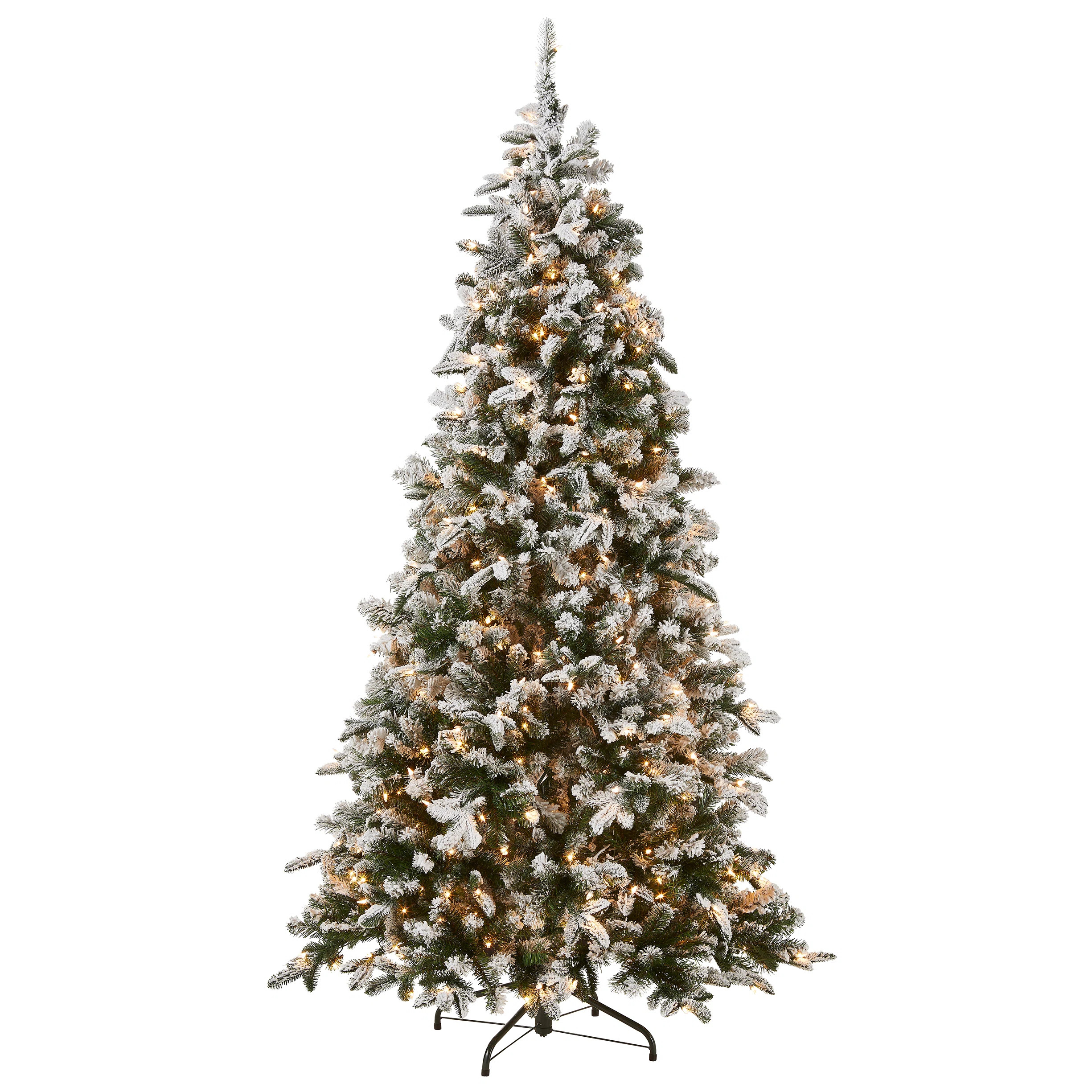 The Holiday Aisle® Snowy Everest Fir Medium Tree with Clear Lights | Joss & Main