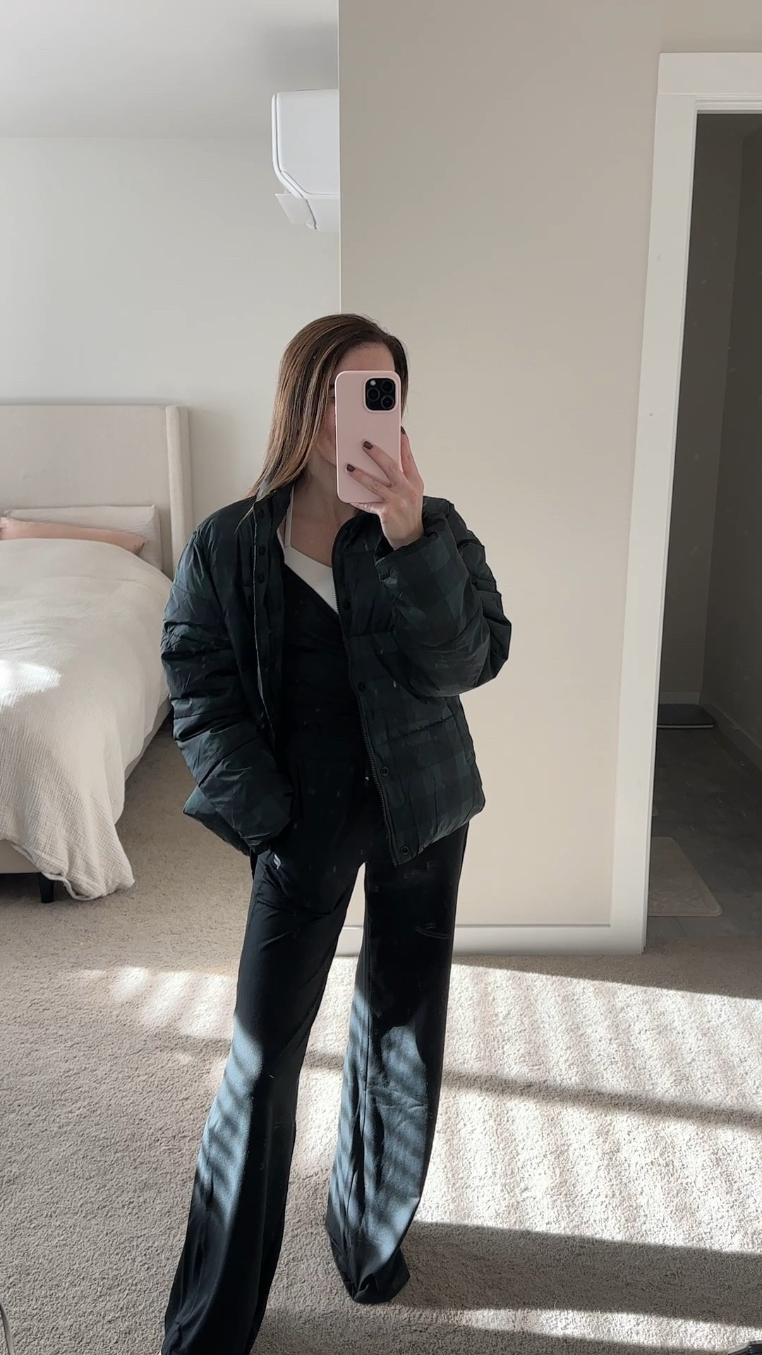 november fabletics picks! cozy wide leg pants + buffalo plaid puffer coat and cutie twist tank top // all in size XS (puffer and pants run a bit big) #FableticsPartner

#LTKSaleAlert #LTKActive #LTKSeasonal