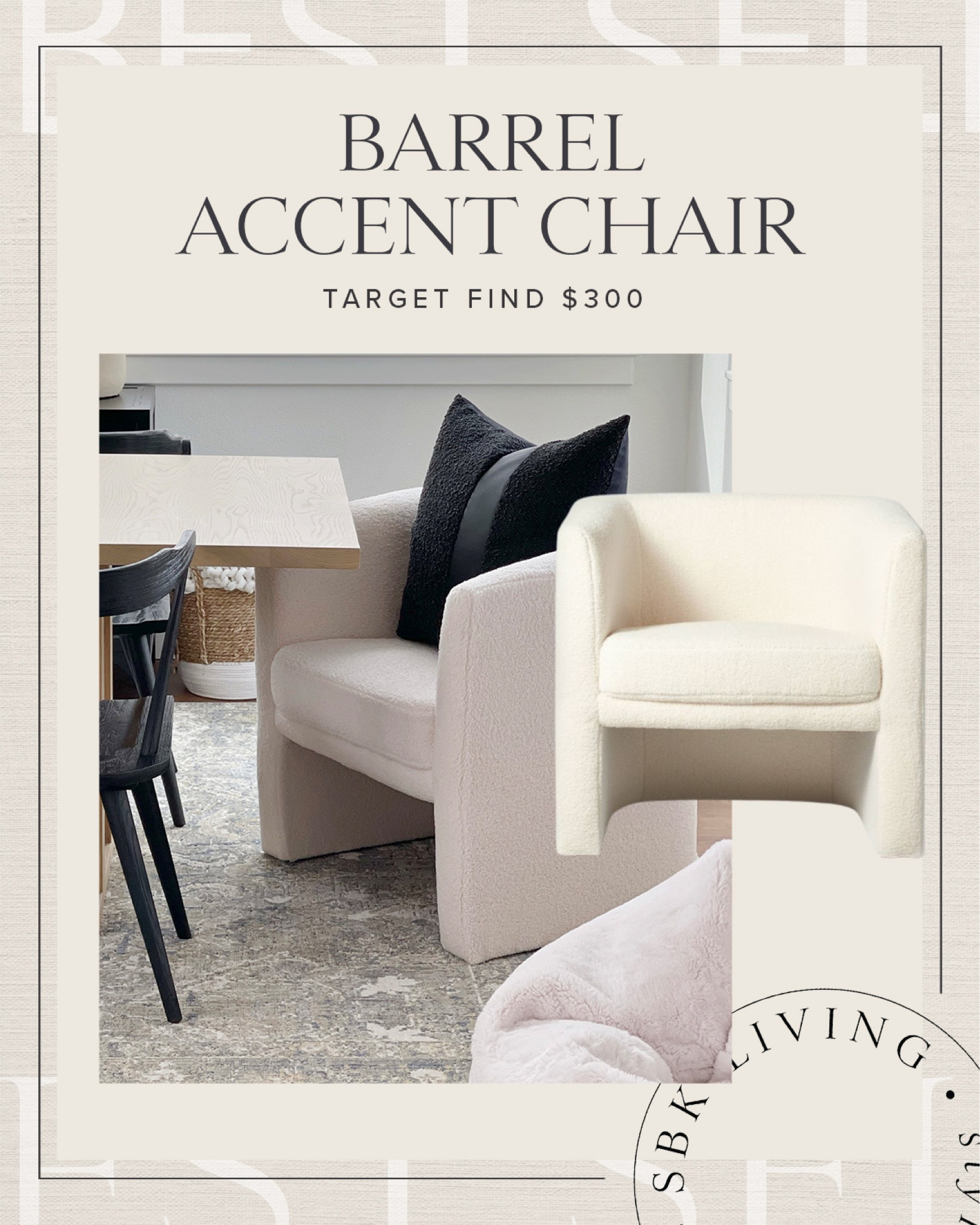 SALE \ accent chair 30% off from target! Comes in other materials too👌🏻

Dining room
Bedroom
Living room 
Home decor 

#LTKhome #LTKsalealert