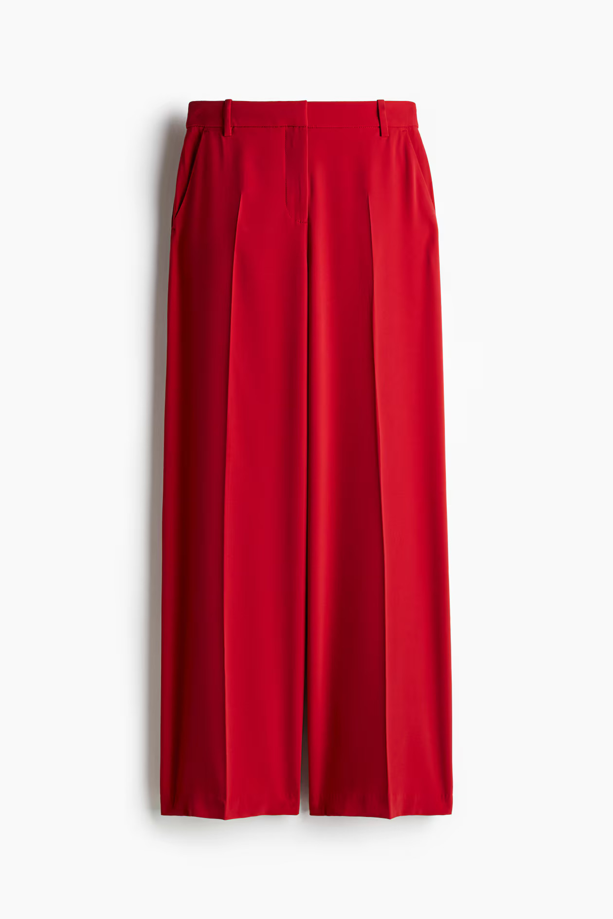Wide-Leg Dress Pants - Red - Ladies | H&M US | H&M (US + CA)