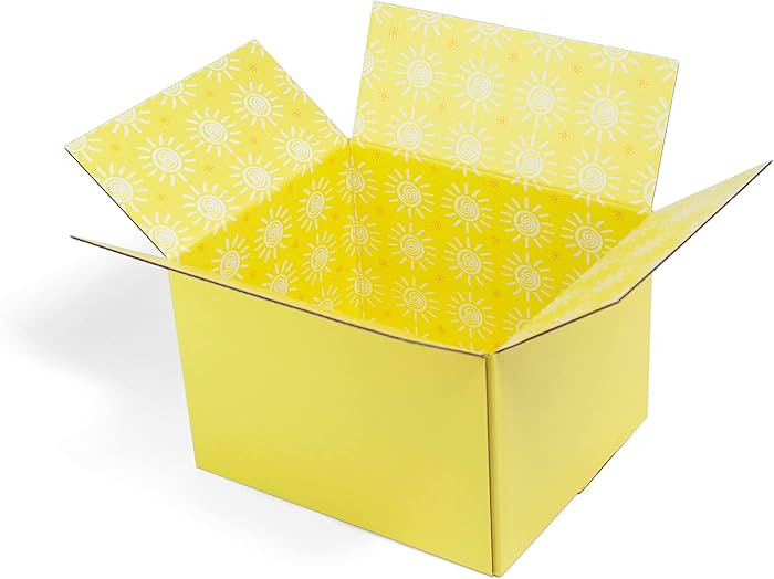 Great Papers! GiftIn Corrugated Shipping Box, Sunshine Design, Care Package, for Gifts, Small Bus... | Amazon (US)