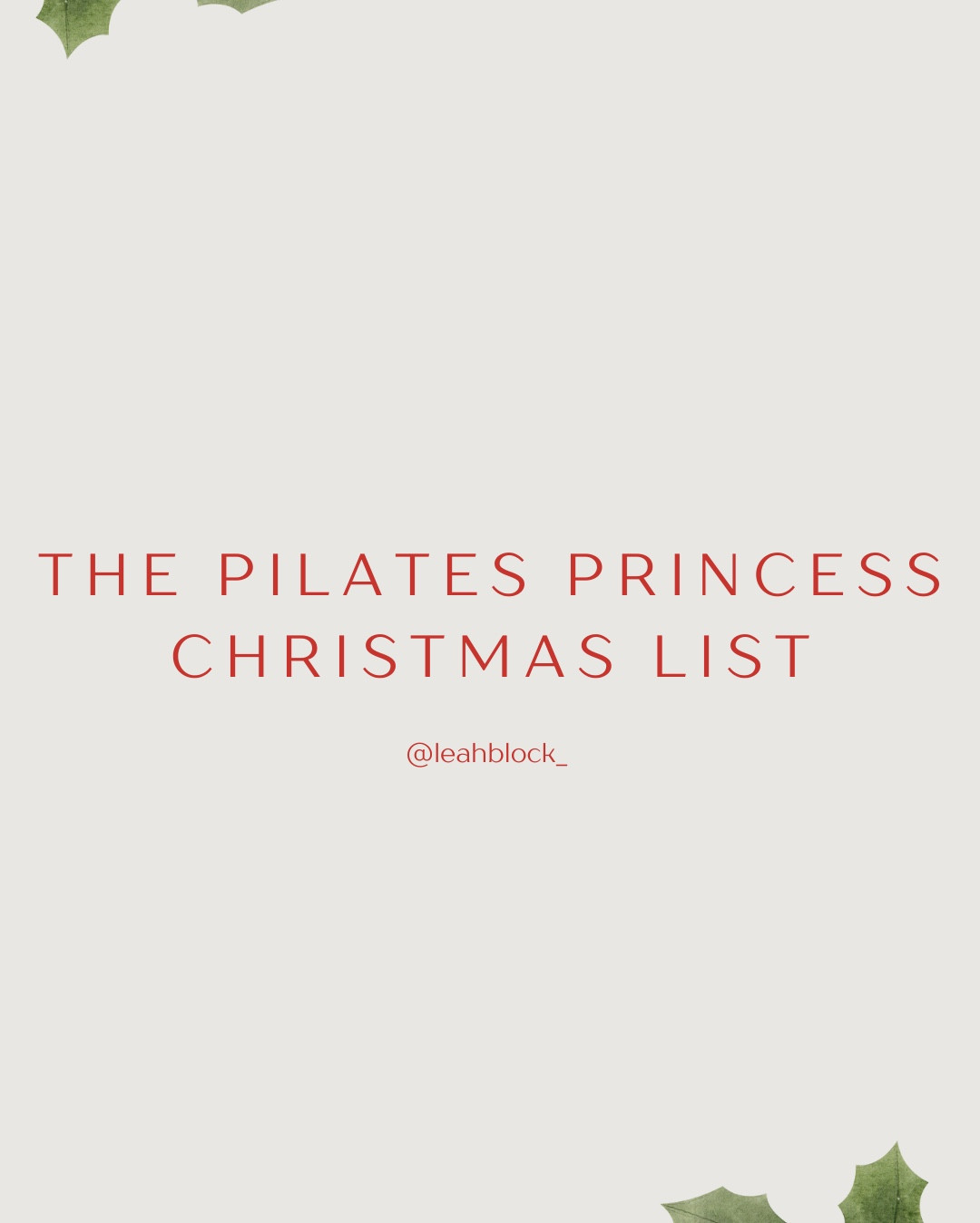 PILATES PRINCESS GIFT GUIDE!!! love these for my wellness girls!

#LTKHoliday #LTKU #LTKSeasonal