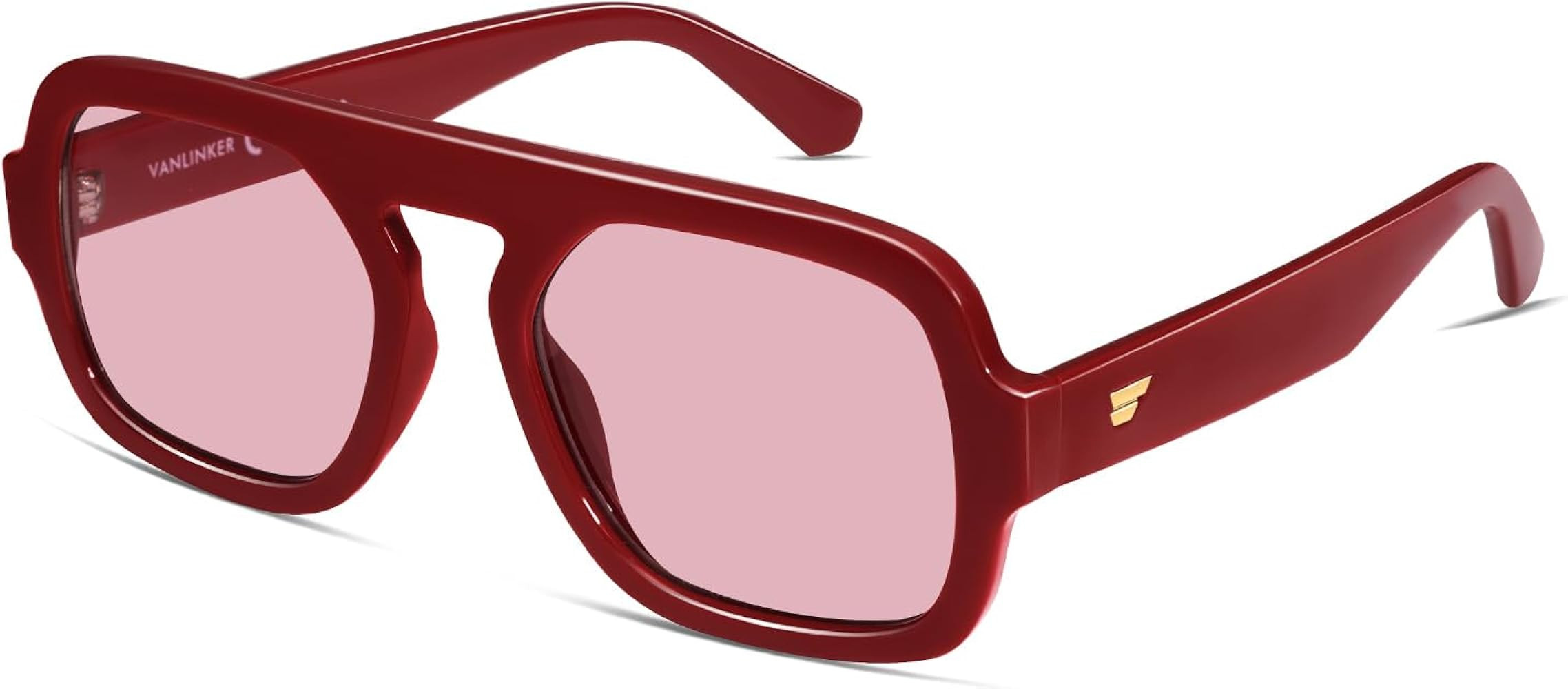 VANLINKER Oversized Retro Square Aviator Sunglasses for Women Men 70s Vintage Style Trendy Big Fl... | Amazon (US)