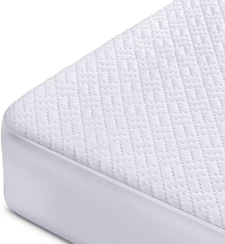 Hanherry 100% Waterproof Mattress Protector Queen Size, Bamboo Mattress Cover 3D Air Fabric Cooli... | Amazon (US)