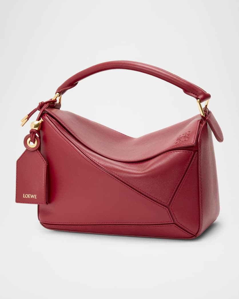 Loewe Puzzle Elevated Small Top-Handle Bag in Leather | Neiman Marcus