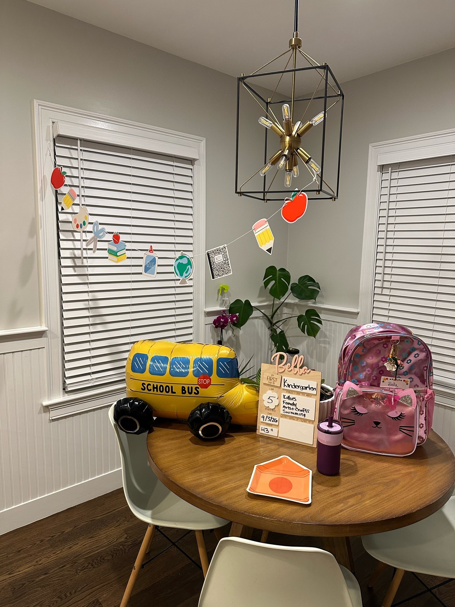 Don’t you ever grow up 😢 
First day of school decor for my kindergartener! 🚌 ✏️ 🍎 🖍️

#LTKmomlife #LTKKids