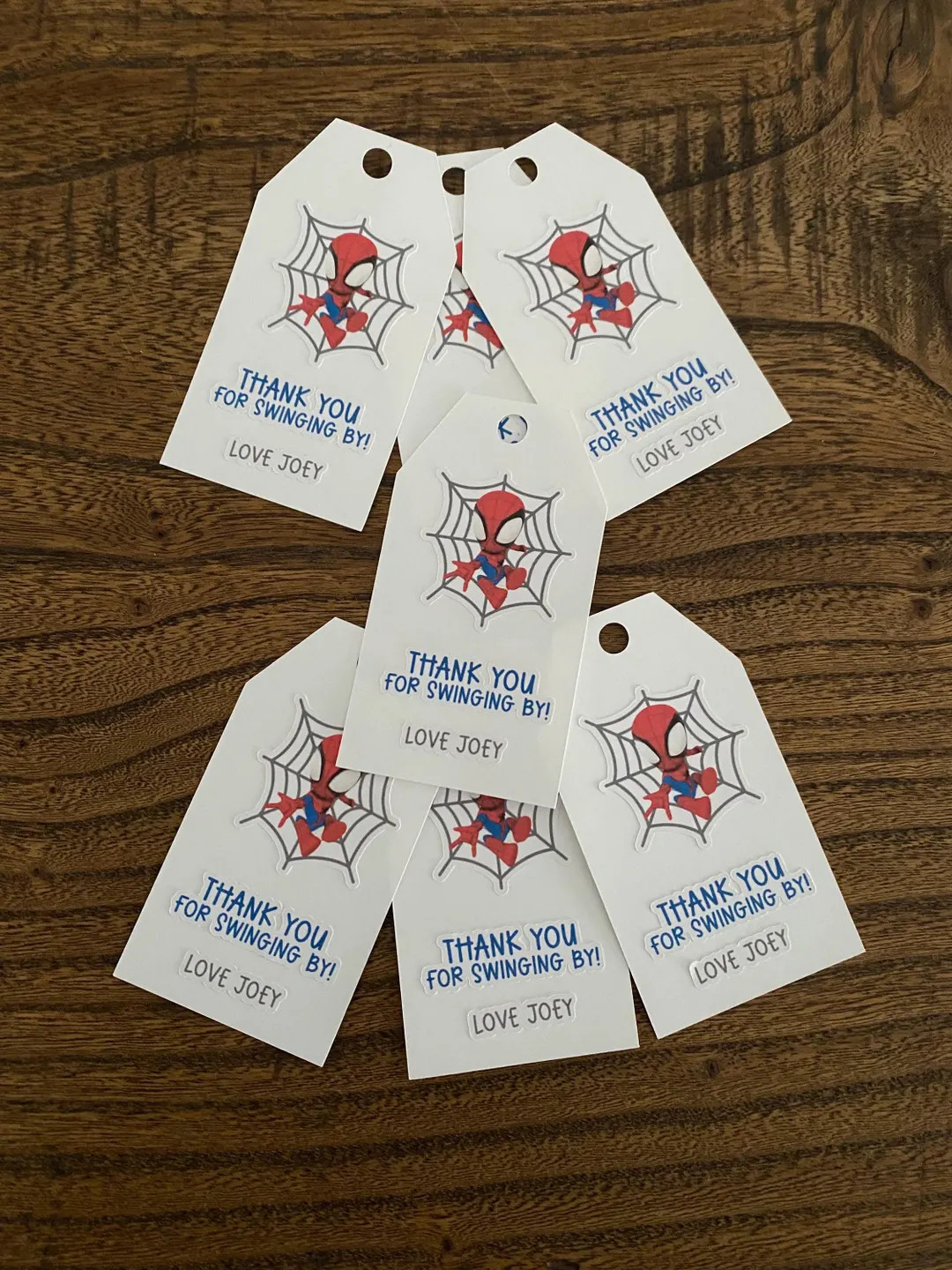 Spiderman Birthday Favor Tags – Superhero Party Thank You Labels (printable, Editable) - Etsy | Etsy (US)