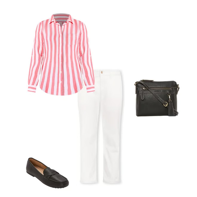 new!St. John's Bay Womens Long Sleeve Regular Fit Button-Down Shirt | JCPenney