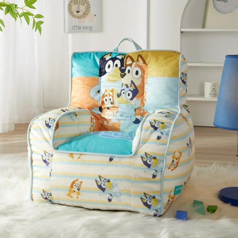 Bluey Square Beanbag Chair Blue, 18" inches | Walmart (US)