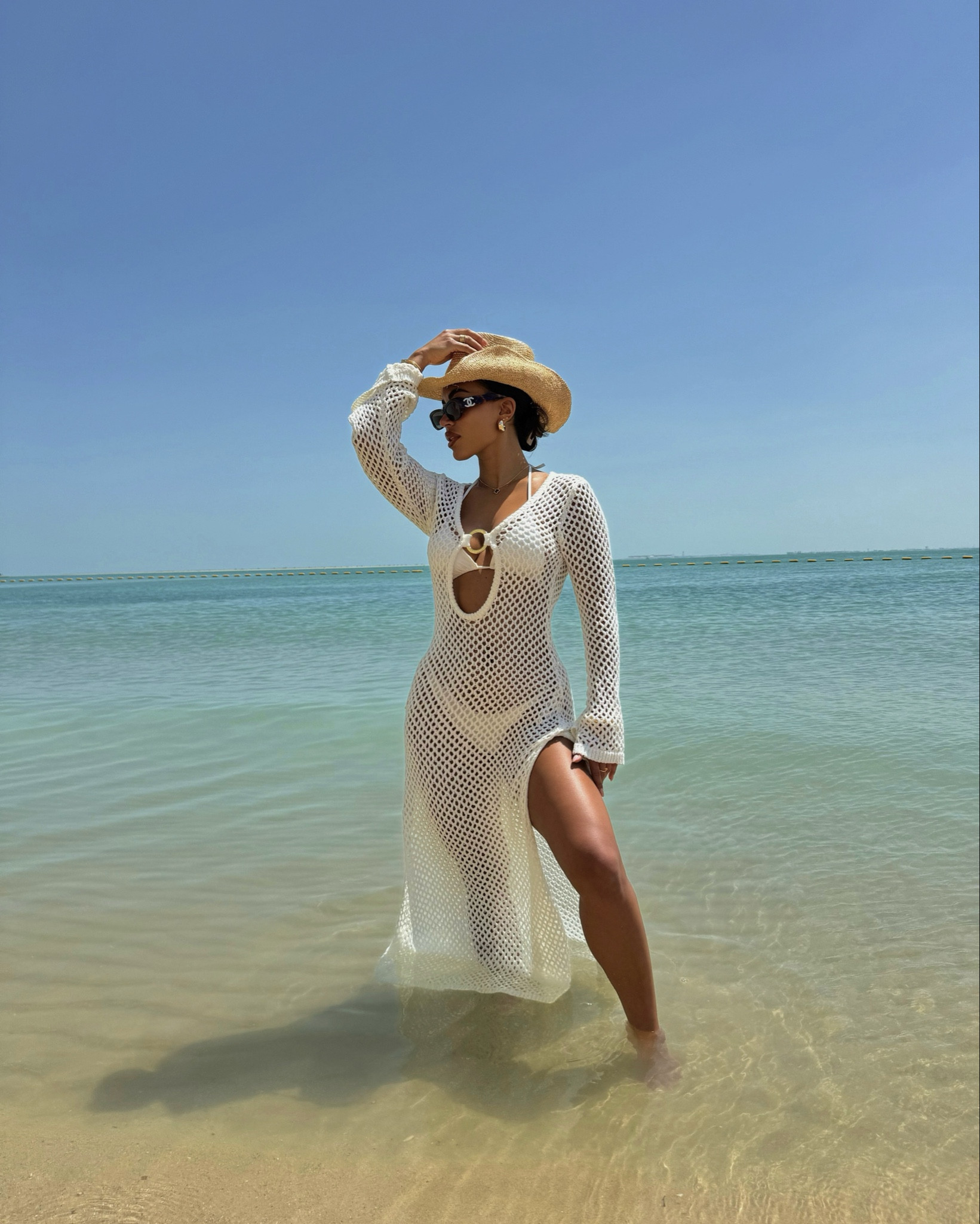 a moment for the crochet dress 🐚🐚