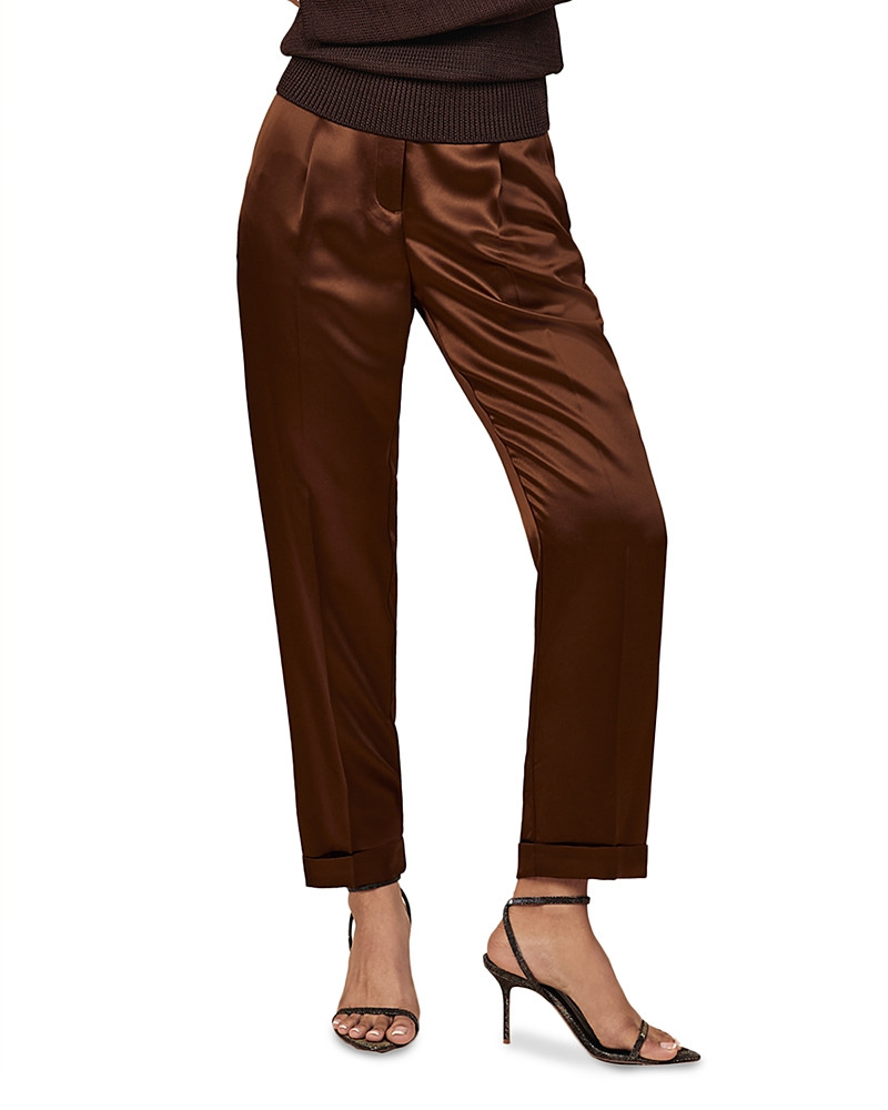 Reiss Celia Satin Tapered Trousers | Bloomingdale's (US)