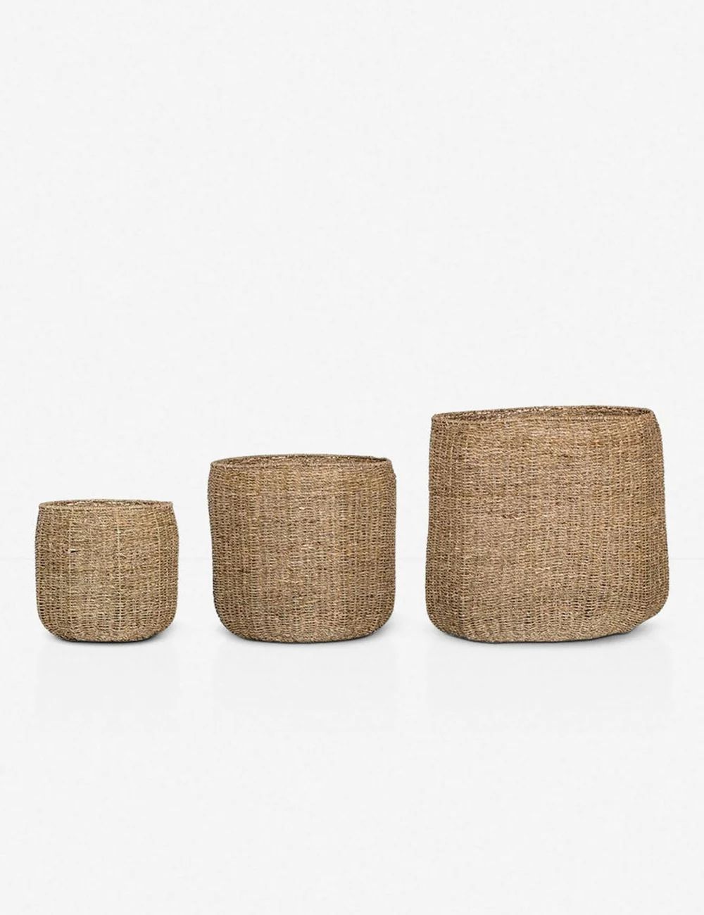 La Jolla Seagrass Baskets (Set of 3) | Lulu and Georgia 