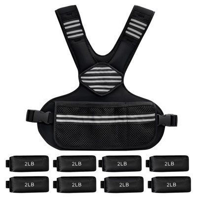 Adjustable Weighted Vest Women, 6-20 Lb Weight Vest with Ironsand Weights and Diy Zone for Walking, Jogging and Strength Training | Target