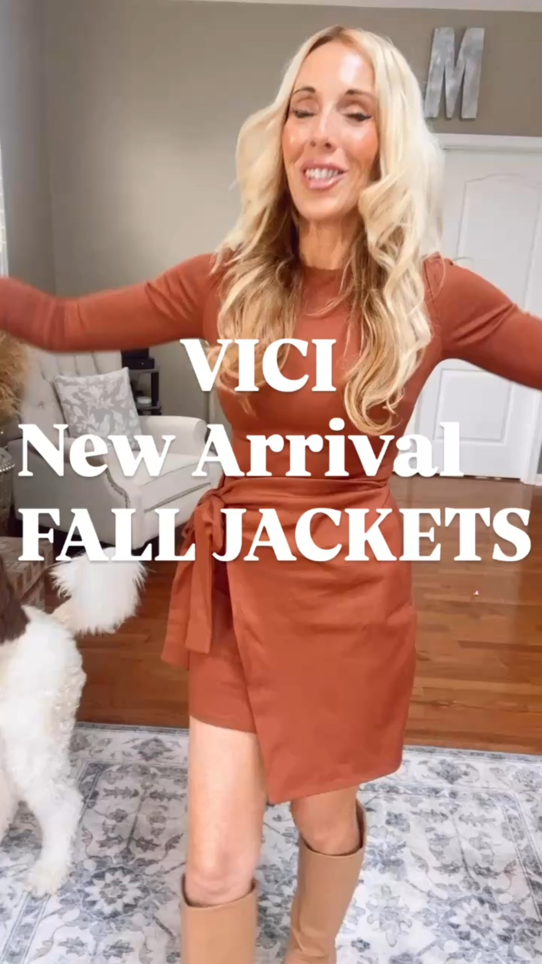 Gorgeous fall cozy jackets and pretty wrap mini dress 🧡🧡

#LTKStyleTip #LTKFindsUnder50 #LTKParties
