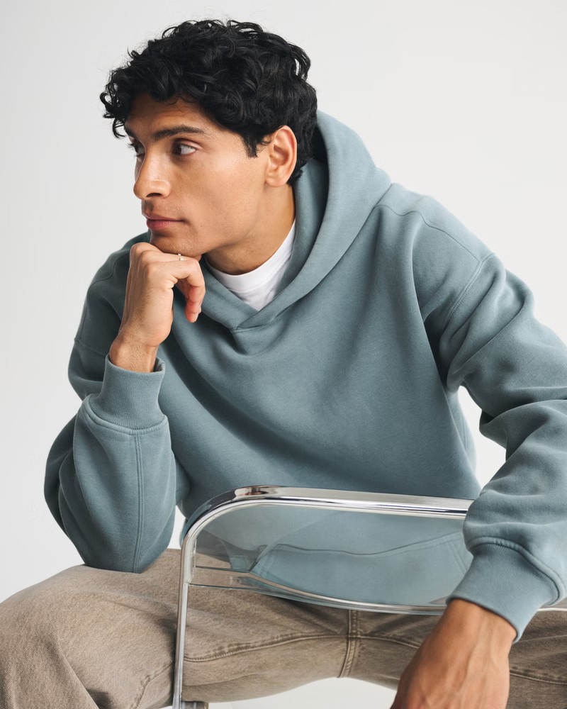 Men's Essential Popover Hoodie | Men's Tops | Abercrombie.com | Abercrombie & Fitch (US)