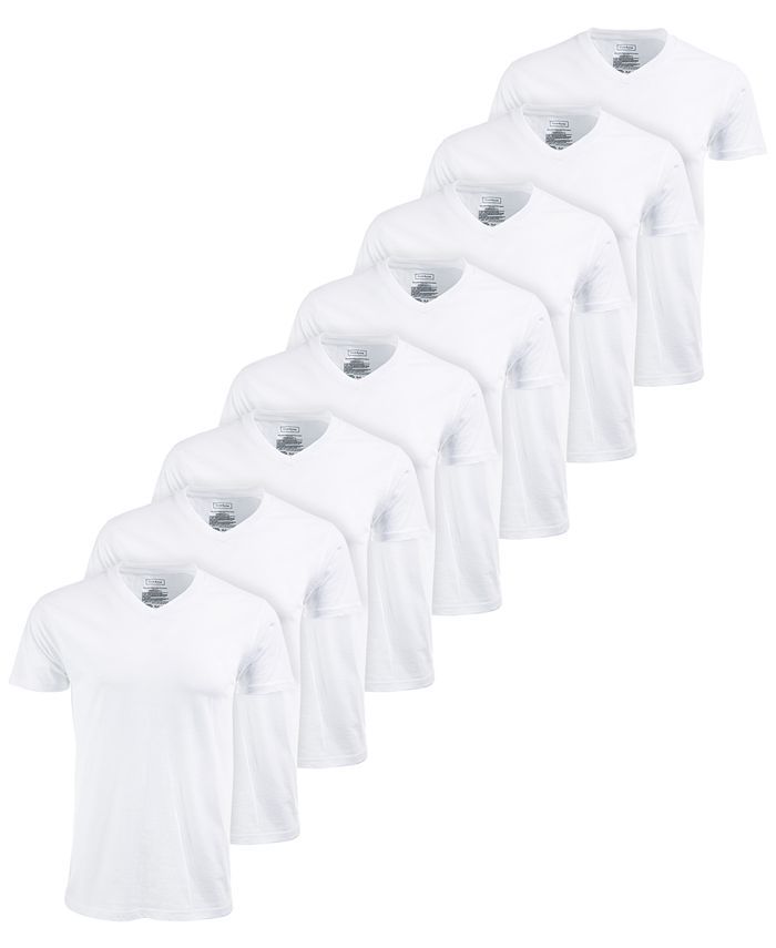 Club Room Men's V-Neck T-Shirts, 8-Pack, Created for Macy's & Reviews - Underwear & Socks - Men -... | Macys (US)