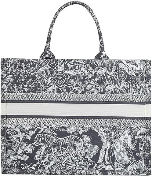 Women Tote Bag Fashion Handbags Canvas Crossbody Large Capacity Bag Trendy Designer Portable for ... | Amazon (US)