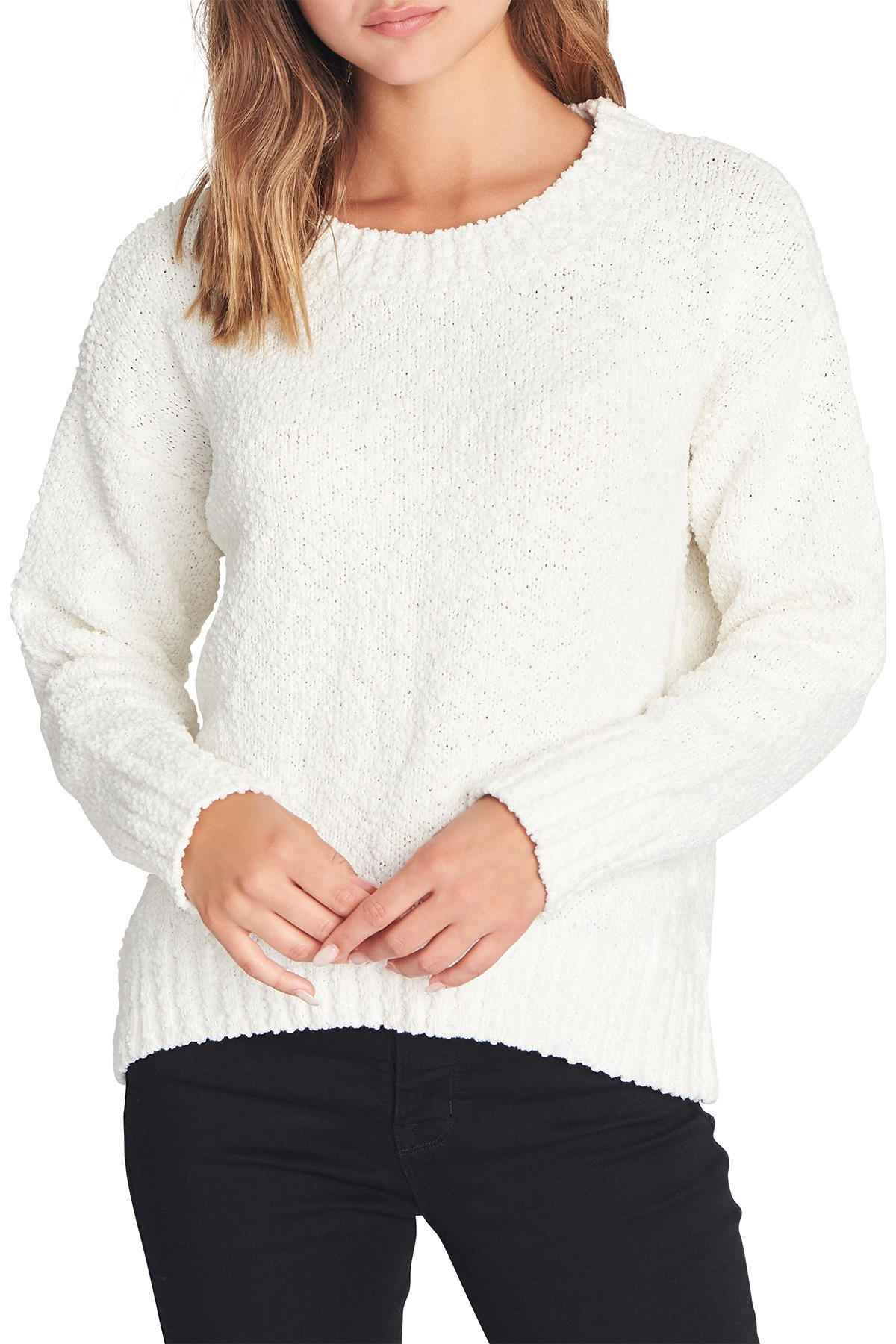Popcorn Crew Neck Sweater (Regular & Petite) | Nordstrom Rack