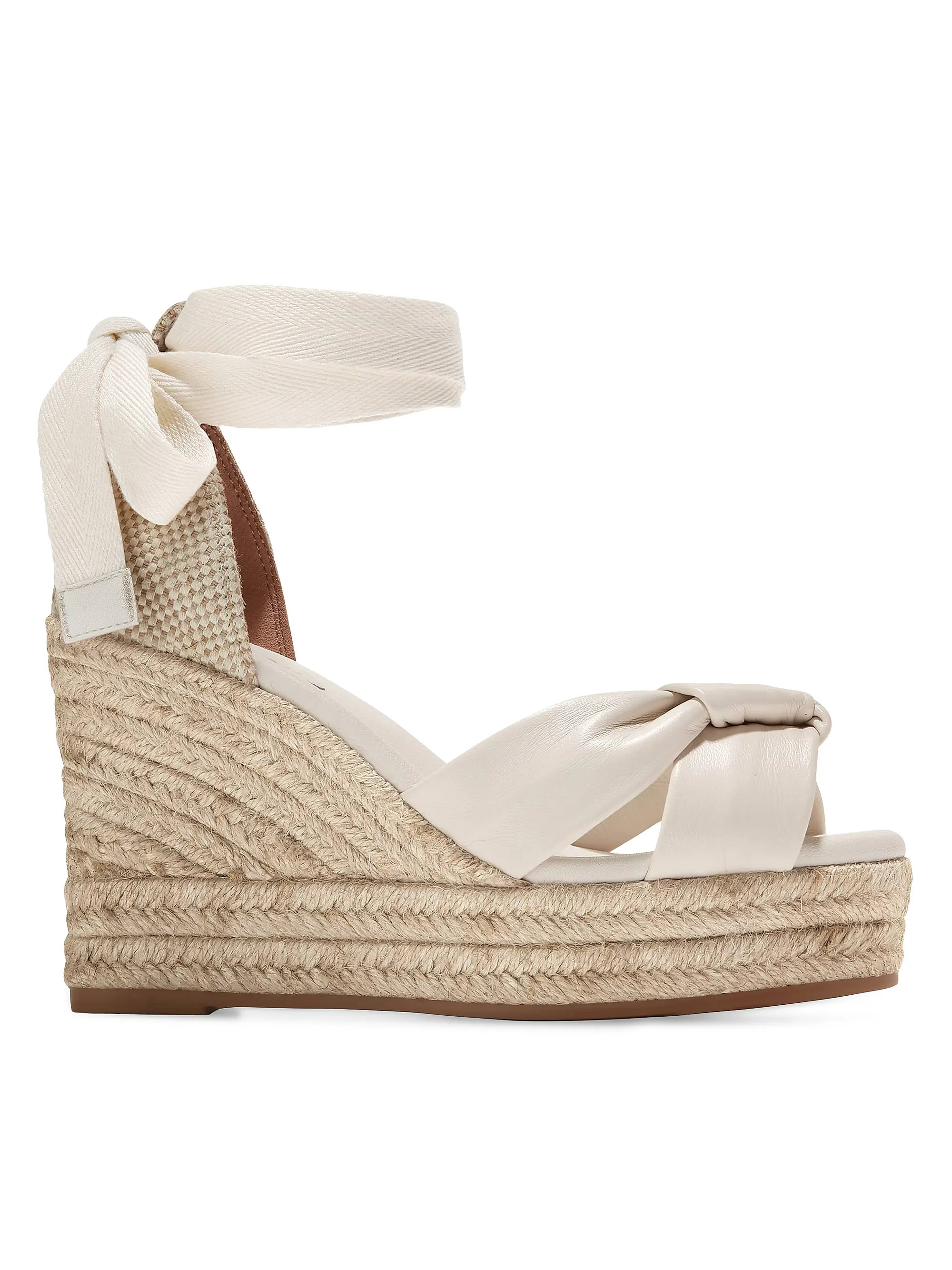 Shop Cole Haan Hampton Leather Espadrille Platform Sandals | Saks Fifth Avenue | Saks Fifth Avenue