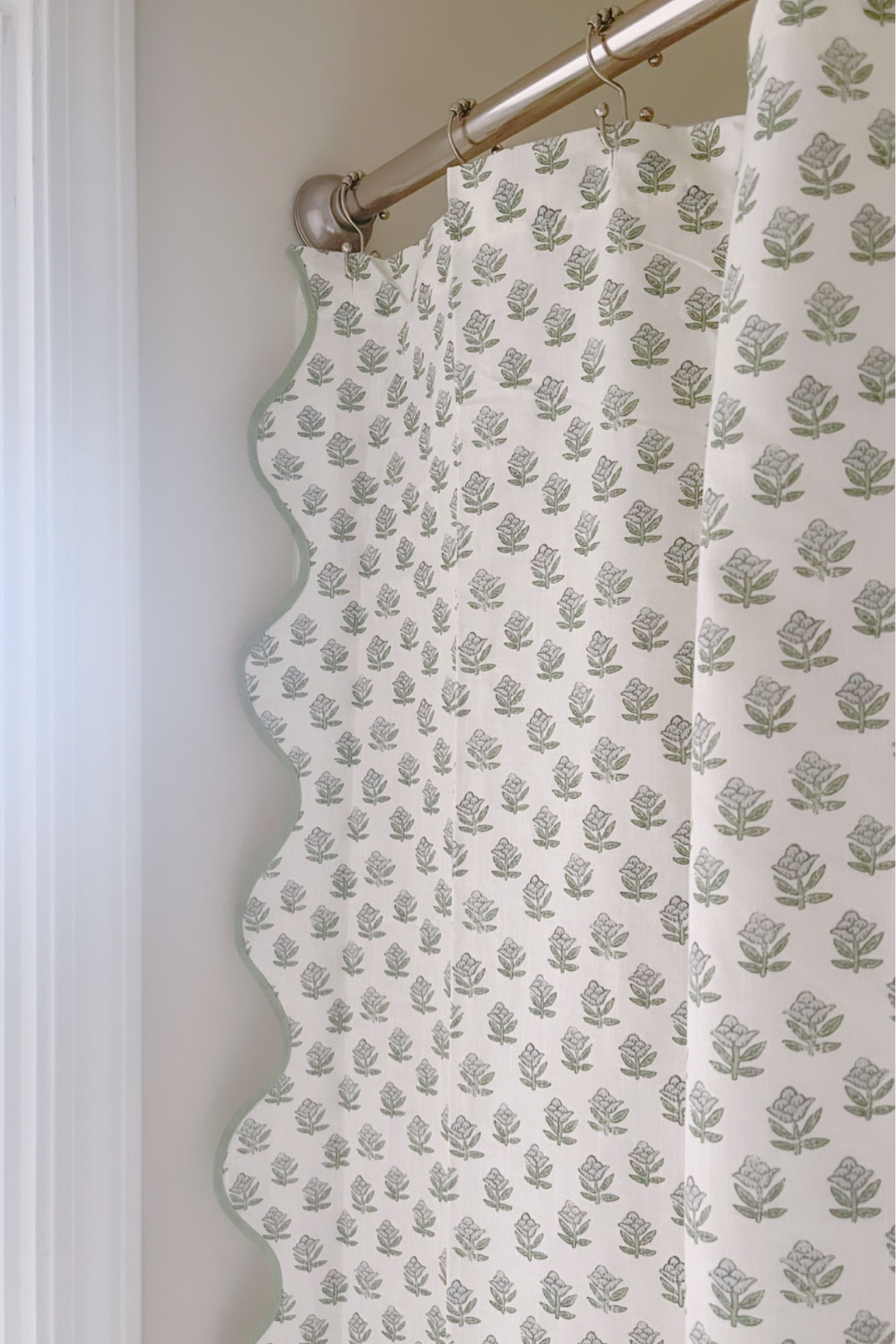 Scalloped edge shower curtain

#LTKunder100 #LTKhome #LTKunder50