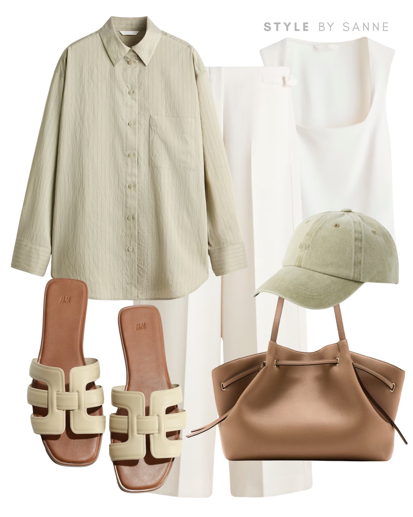 A soft sage shirt layered over crisp white tailoring creates a clean, elevated summer outfit. Styled with tonal accessories and understated sandals for a refined look that feels light, modern and effortlessly chic.💚

#LTKsummer #LTKworkwear #LTKstyletip
