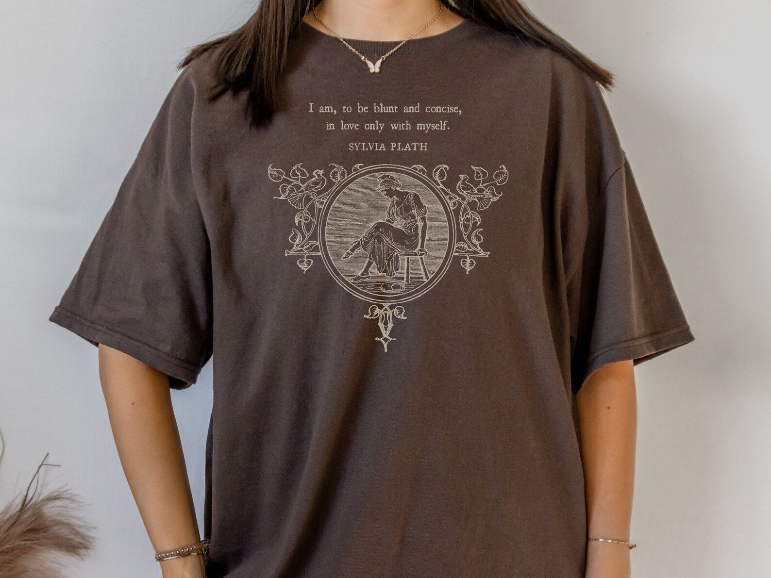 Poet Shirt Sylvia Plath Quote Shirt Literature Shirt Bookcore Aesthetic Bookish Shirt Booklover G... | Etsy (US)
