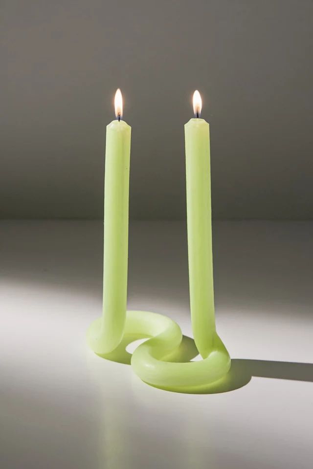 Lex Pott Twist Duo Standing Taper Candle | Urban Outfitters (US and RoW)