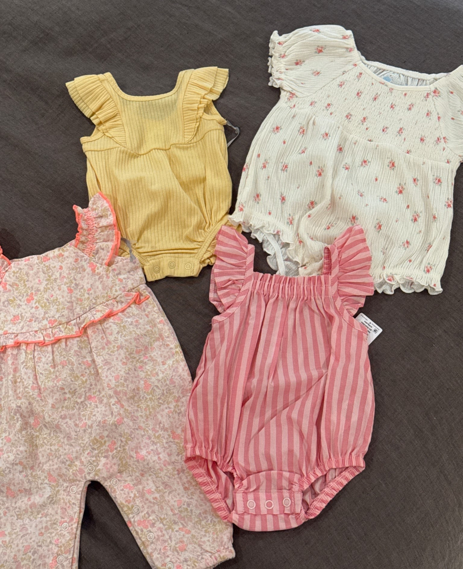 Affordable baby girl outfits from Target / onesie outfits 

#LTKBaby #LTKmomlife #LTKKids