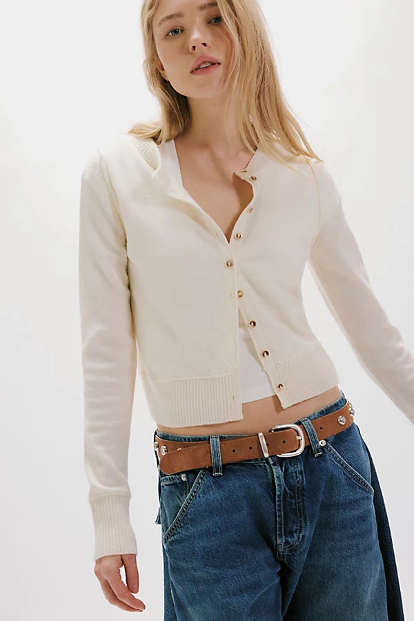 Nocturnal Solid Cashmere Cardi | Free People (Global - UK&FR Excluded)