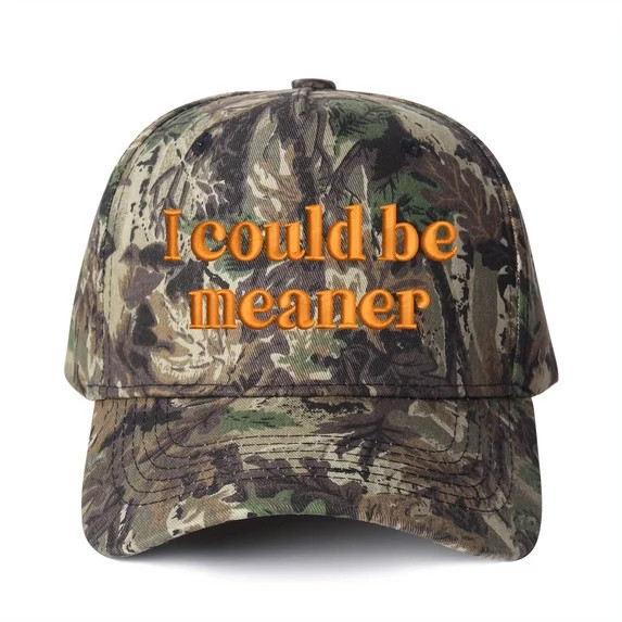 I Could Be Meaner Embroidered Trucker Hat Cute & Sassy Slogan Cap for Women Adjustable Fashion Ba... | Walmart (US)