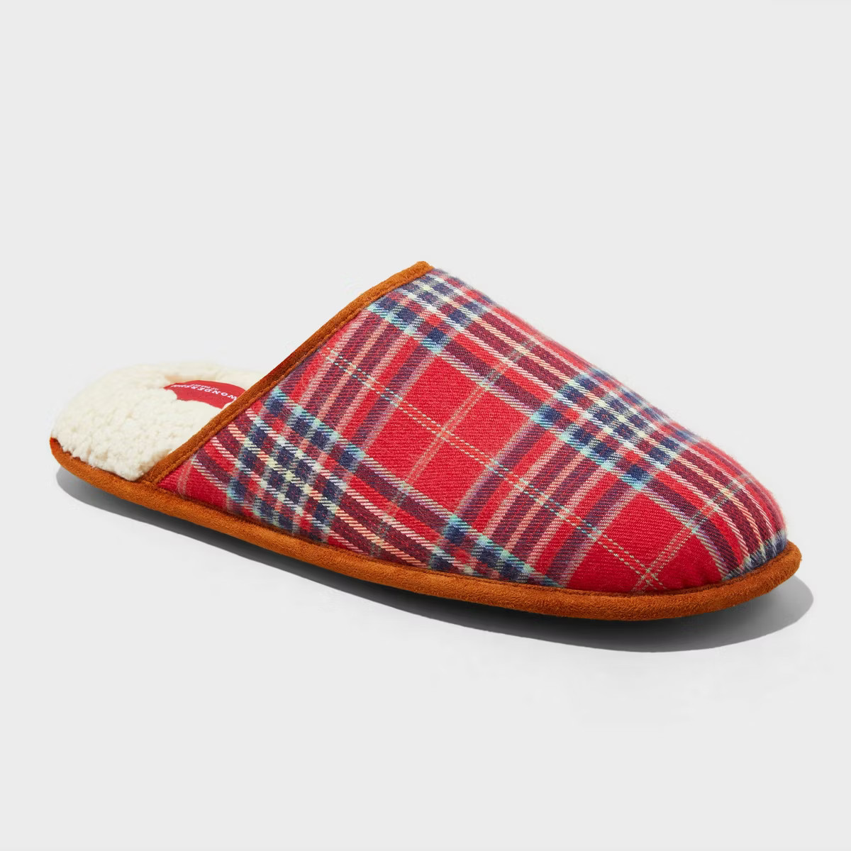 Men's Plaid Scuff Slippers - Wondershop™ | Target