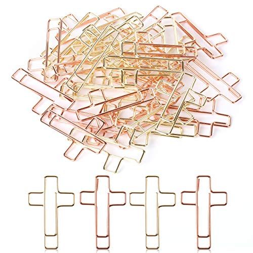 Mr. Pen- Cross Paper Clips, 35 Pack (Gold and Rose Gold Color), Bible Paper Clips, Journaling Pap... | Amazon (US)