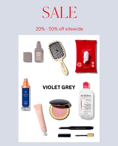 Memorial Day Sale - 20-50% off beauty products at Violet Grey  