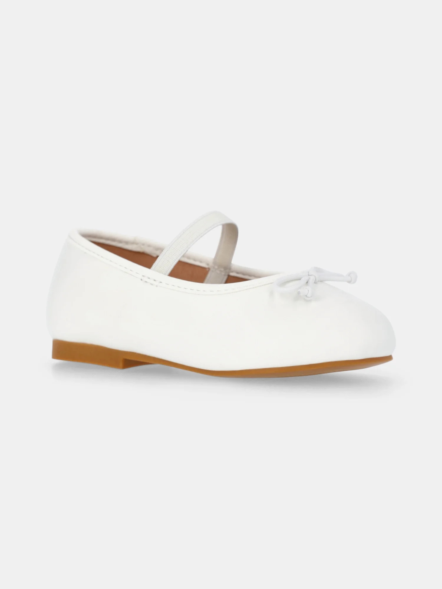Wonder Nation Baby Girls Bow Ballet Dress Shoes - Walmart.com | Walmart (US)