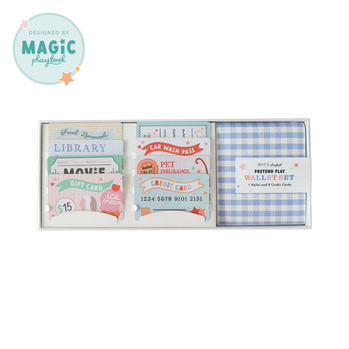 Pretend Play Wallet + Credit Card Set | Magic Playbook
